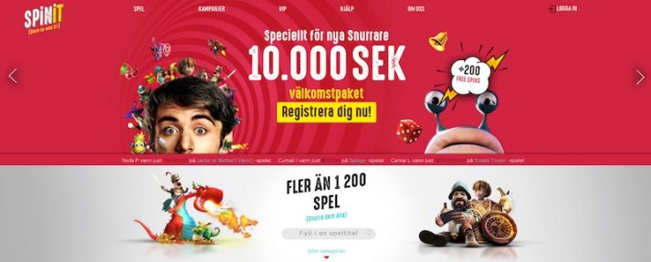 mobil casinot Spinit